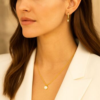 Princess Cut Diamond On Solid Gold, 4 of 5