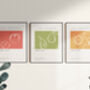French Kitchen Art Print Fruits Set Of Three, thumbnail 1 of 4