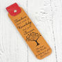 Personalised Teacher Thank You Gift Leather Bookmark, thumbnail 1 of 2