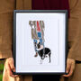 My Pet And Me Personalised Line Drawing, thumbnail 2 of 6