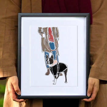 My Pet And Me Personalised Line Drawing, 2 of 6