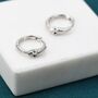 Snake Hoop Earrings In Sterling Silver, thumbnail 2 of 11