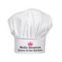 Personalised Queen Of The Kitchen Chef's Hat, thumbnail 4 of 4