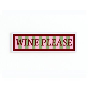Wine Please Panoramic Framed Print, 8 of 12