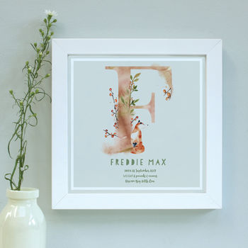 Personalised Dreamy New Baby Framed Print, 6 of 11