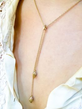 Long 9ct Gold Droplet Necklace, 3 of 4