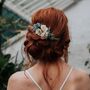 Lara Wild Rose Wedding Hair Comb, thumbnail 2 of 5
