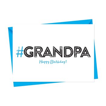 Hashtag Grandpa Birthday Card, 3 of 3