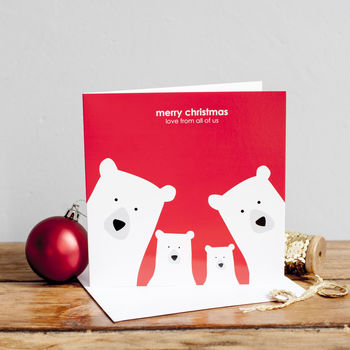 Build Your Own Bear Family Christmas Card, 4 of 4
