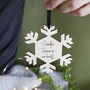 Memory Photo Christmas Hanging Snowflake Decoration, thumbnail 2 of 4