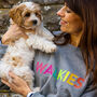 Embroidered Rainbow Walkies Sweater, thumbnail 1 of 5