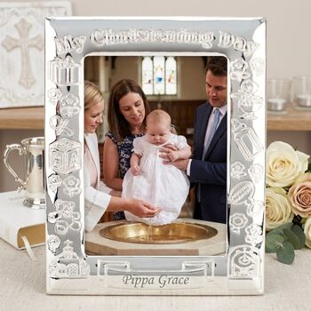 Personalised Christening Album/Frame Gift Set, 7 of 12