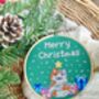 Christmas Kitty Cat Cross Stitch Kit, thumbnail 3 of 6