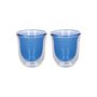 Double Walled Blue Glasses, thumbnail 2 of 2