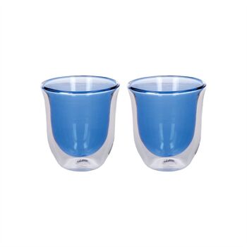 Double Walled Blue Glasses, 2 of 2