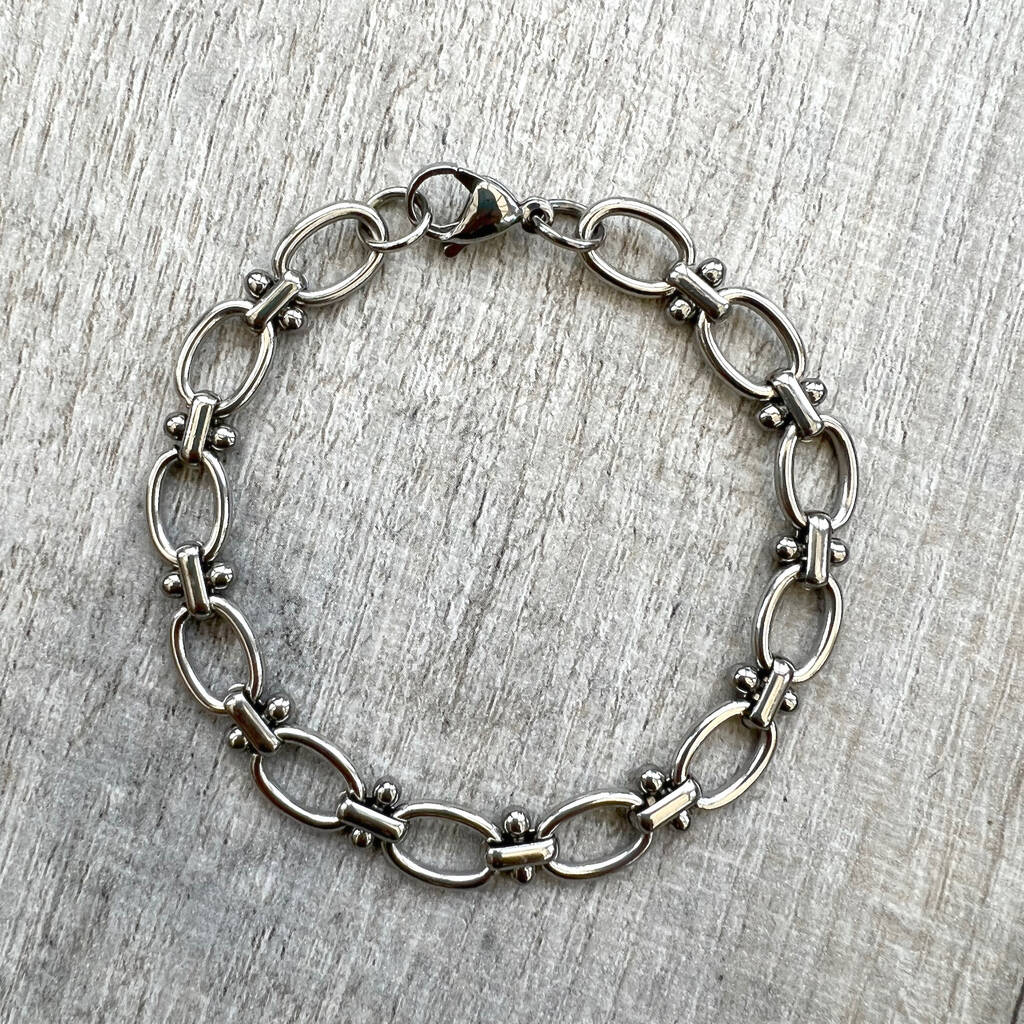 Chunky stainless hot sale steel bracelets