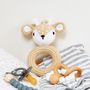 Soft Crochet Deer Rattle Toy, thumbnail 1 of 1