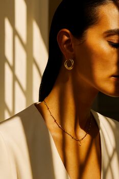 Light Line Bar Chain Necklace, 3 of 4