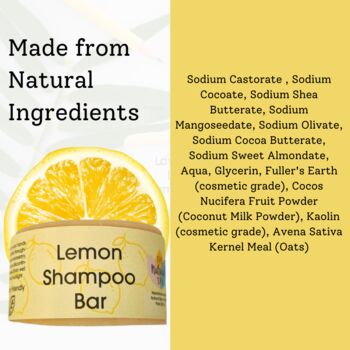Lemon Shampoo Bar For All Hair Types, 3 of 7