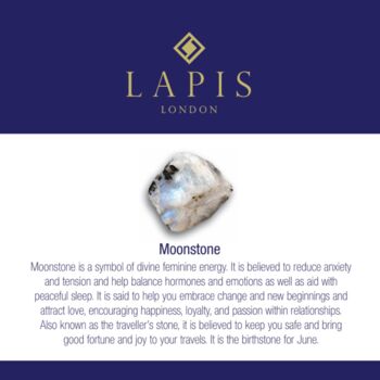 Men's Moonstone And Lava Bead June Birthstone Bracelet, 7 of 10