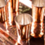 Copper Tray And Set Of Six Of Shot Glasses Set, thumbnail 7 of 9