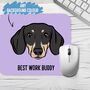 Personalised Dachshund Computer Mouse Mat, thumbnail 2 of 4