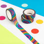 Colourful Rainbows Washi Tape, thumbnail 1 of 2