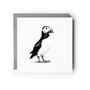 Adorable Puffin Greeting Card – Cute Bird Lovers Card, thumbnail 1 of 5