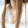 Sterling Silver September Birth Flower Necklace, thumbnail 4 of 7