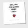 Daughter Birthday Card Personalised, thumbnail 4 of 5