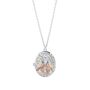 Silver Plated Turtle Dove Locket Necklace, thumbnail 3 of 4