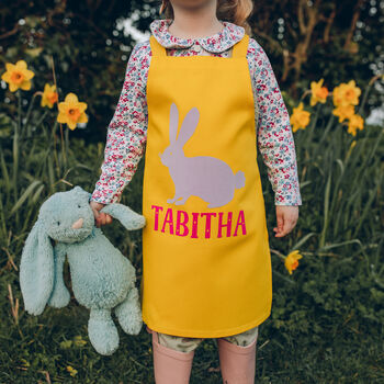 Personalised Easter Bunny Kids Apron, 5 of 5