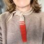 Cashmere Triangle Neck Tie Scarf, thumbnail 8 of 12