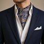 Great Missenden Silk Ascot Cravat Made With Liberty Fabric, thumbnail 1 of 6