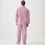 Men's 'St James Red' Pinstripe Crisp Cotton Pyjama Set, thumbnail 3 of 4