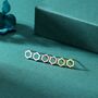 Sterling Silver Open Hexagon Stud Earrings, thumbnail 4 of 12