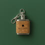 Four Leaf Clover Mini Cork Hipflask 'Slainte' | Keyring | Irish Gift | Souvenir Gift, thumbnail 1 of 2