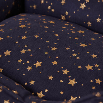 Personalised Navy Star Pet Bed, 5 of 7