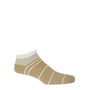 Retrostripe Cream And Thinstripe Teal Men's Trainer Socks, thumbnail 2 of 7
