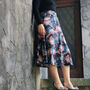 Annie Linen Blend Midi Skirt Koi Print, thumbnail 8 of 8