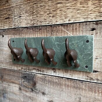 Pair Of Happy Tails Dog Tail Wall Hooks, 6 of 9