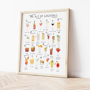 The A To Z Of Cocktails Print, 3 of 6