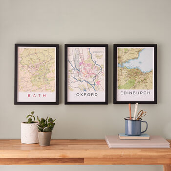 Framed And Personalised Edinburgh Scotland Map Print, 3 of 5