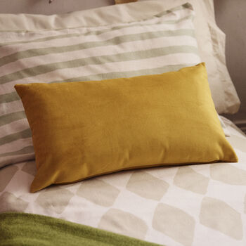 Luxury Super Soft Velvet Cushion Mustard Yellow, 2 of 7