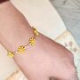 Yellow Daisy Sun Flower Charms Summer Bracelet, thumbnail 2 of 5