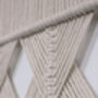 Large Natural Macrame Wall Hanging, Pure Cotton Handmade Wall Decor 'Sabbia', thumbnail 3 of 7