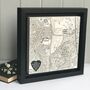 Personalised Memorial Location Map Printed On Wood, thumbnail 8 of 10