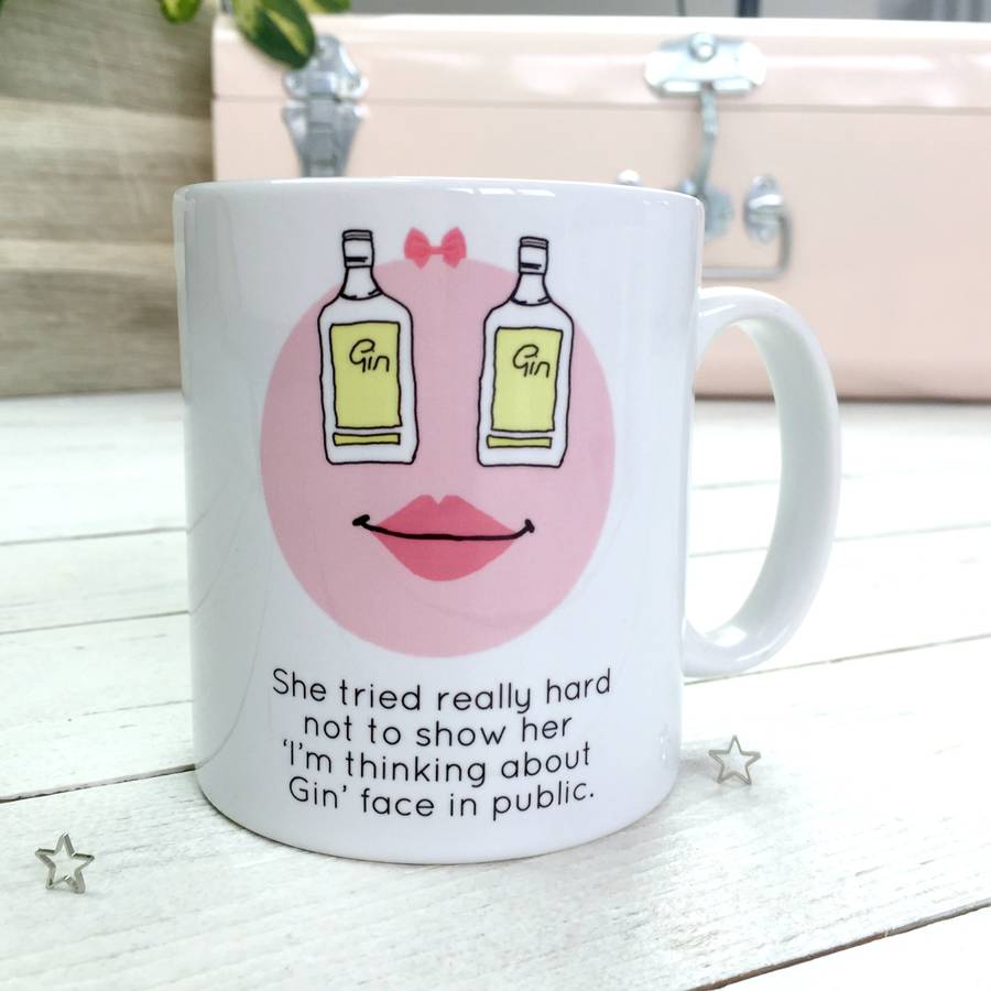'Gin Face' Personalised Gin Print By Kelly Connor Designs