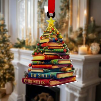Book Christmas Tree Decoration, 8 of 9