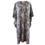 'Jessa' Black And Gold Floral Kaftan, thumbnail 3 of 3